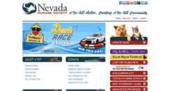 Desktop Screenshot of nevadahumanesociety.org